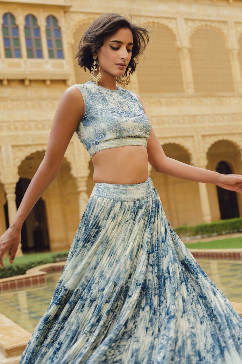 Morava Skirt Set - Powder Blue, Powder Blue, image 3